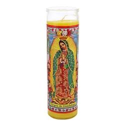 Reed Candle Virgen De Guadalupe Yellow Wax Candle
