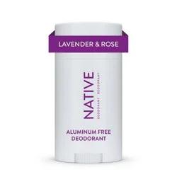 Native Deodorant - Lavender & Rose - Aluminum Free - 2.65 oz