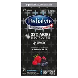Pedialyte Advanced Care Electrolyte Powder - Berry Frost - 3.6oz