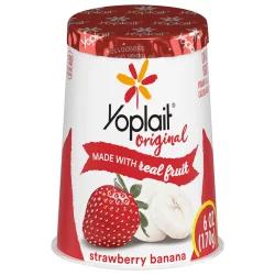 Yoplait Original Yogurt, Strawberry Banana, Low Fat Yogurt, 6 oz