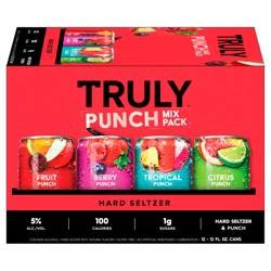 TRULY Hard Seltzer Punch Variety Pack, Spiked & Sparkling Water