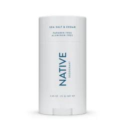 Native Sea Salt & Cedar Deodorant for Men - 2.65oz