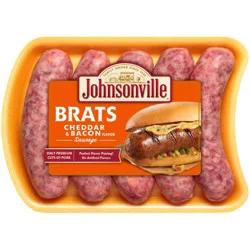 Johnsonville Brats Cheddar Cheese & Bacon Flavor Sausage