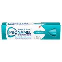 Sensodyne Pronamel Fresh Breath Enamel Toothpaste for Sensitive Teeth and Cavity Protection, Fresh Wave - 4 Ounces
