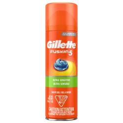 Gillette Fusion Ultra Sensitive Shave Gel for Men with Aloe Vera, 7oz