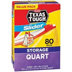 H-E-B Texas Tough Slider Quart Storage Bags Value Pack&nbsp;