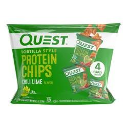 Quest Nutrition Tortilla Style Protein Chips - Chili Lime - 4pk/1.1oz