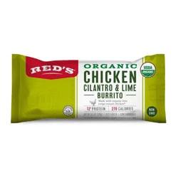 Red's All Natural Red's Organic Chicken, Cilantro & Lime Frozen Burrito - 4.5oz
