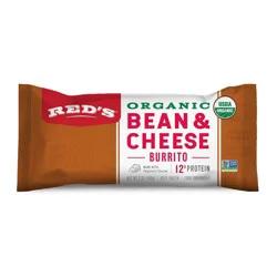Red's All Natural Red's Frozen Organic Bean Rice & Cheese Burrito - 5oz