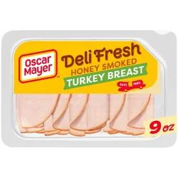 Oscar Mayer Deli Fresh Honey Smoked Sliced Turkey Breast Deli Lunch Meat, 9 oz Package