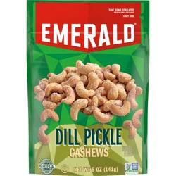 Emerald Nuts, Dill Pickle Cashews, 5 Oz Resealable Bag