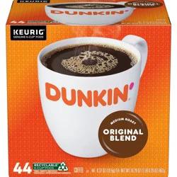 Dunkin' Donuts Dunkin' Original Blend, Medium Roast Coffee, Keurig K-Cup Pods - 44ct/16.29oz