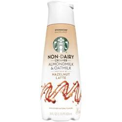 Starbucks Almond Milk and Oat Milk Hazelnut Latte Coffee Creamer - 28 fl oz