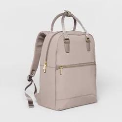 Signature Commuter Backpack Taupe - Open Story