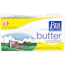 Best Yet Unsalted Butter Quarters