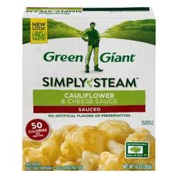 Green Giant Simply Steam Sauced Cauliflower & Cheese Sauce 10 oz