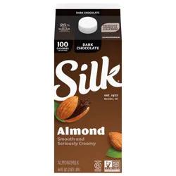 Silk Dark Chocolate Almond Milk, Half Gallon
