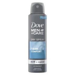Dove Men+Care Dry Spray Antiperspirant Deodorant Clean Comfort, 3.8 oz