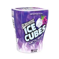 Ice Breakers Ice Cubes Sugar Free Arctic Grape Gum 6 - 40 ea Bottles