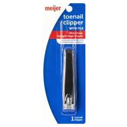 Meijer Straight Edge Toenail Clipper With File