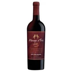 Menage a Trois Silk Red Wine, 750mL Wine Bottle, 13.6% ABV