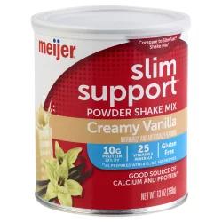 Meijer Slim Suppot Protein Shake Mix, Vanilla