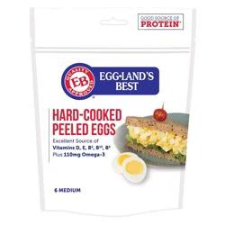 Eggland's Best Hard Cooked Eggs, Medium White, 6 count