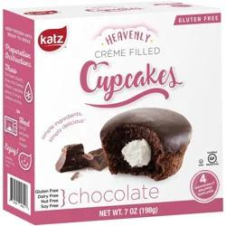 Katz Frozen Gluten Free Creme Filled Chocolate Cupcakes - 7oz