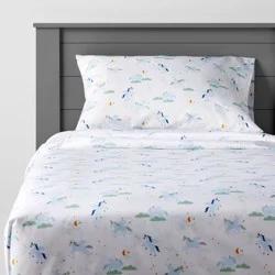 Twin Unicorn Microfiber Sheet Set Blue - Pillowfort