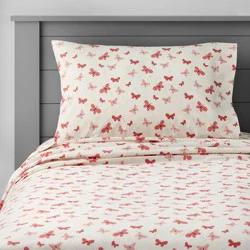 Twin Butterfly Cotton Sheet Set Rose - Pillowfort