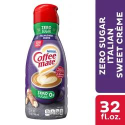 Nestle Coffee mate Zero Sugar Italian Sweet Creme Liquid Coffee Creamer