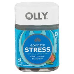 Olly Goodbye Stress Gummies with GABA, L-Theanine & Lemon Balm - Berry Verbena - 42ct