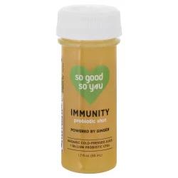 So Good So You Immunity Ginger with Cayenne Organic Probiotic Shot - 1.7 fl oz