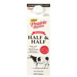 Prairie Farms Half & Half Quart