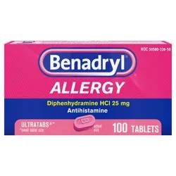 Benadryl Allergy Ultra Tabs 100Ct