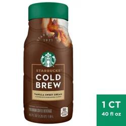 Starbucks Discoveries Vanilla Sweet Cream Cold Brew Coffee - 40 fl oz