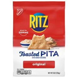 RITZ Toasted Chips Pita Crackers Original, 8 oz