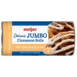Meijer Deluxe Jumbo Cinnamon Rolls with Buttercream Icing