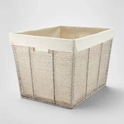 Twisted Rope Laundry Basket Gray - Brightroom