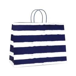 XL Vogue Bag Horizontal Navy Striped on White - Spritz