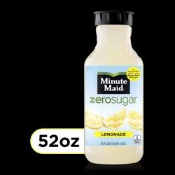 Minute Maid Zero Sugar Lemonade Bottle, 52 fl oz