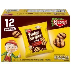 Keebler Fudge Stripes 12 Packs Minis Original Cookies 12 ea
