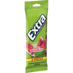 Extra Watermelon Sugar Free Chewing Gum, 15 ct (3 Pack)