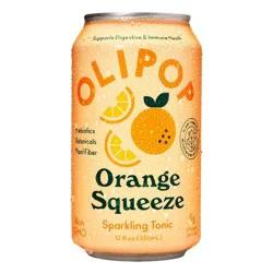 OLIPOP Orange Squeeze Prebiotic Soda - 12 fl oz