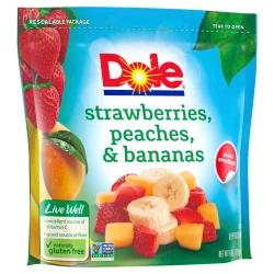 Dole Ready-Cut Fruit Strawberries, Peaches, & Bananas