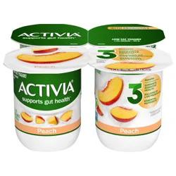 Activia Dannon Activia® lowfat probiotic yogurt, peach