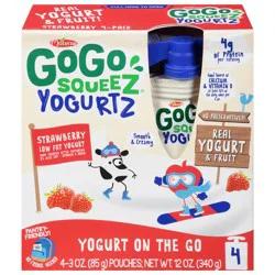 GoGo squeeZ Strawberry Yogurt On The Go
