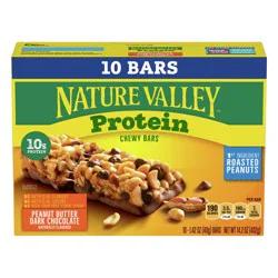 Nature Valley Protein Peanut Butter Dark Chocolate Chewy Bars 10 ea