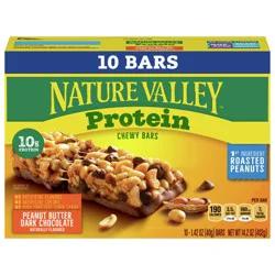 Nature Valley Peanut Butter Dark Chocolate Protein Chewy Bars - 14.2oz - 10ct