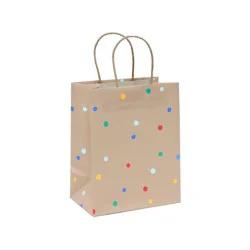 Small Dots on Kraft Gift Bag - Spritz